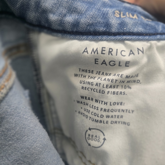 American Eagle Outfitters Light Blue Denim Jeans - Picture 8 of 13